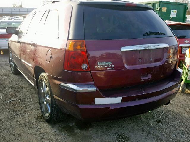 2A8GF78X68R649805 - 2008 CHRYSLER PACIFICA L BURGUNDY photo 9