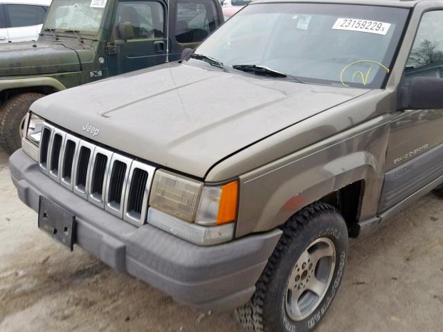 1J4GZ58S6WC108289 - 1998 JEEP GRAND CHER GREEN photo 9