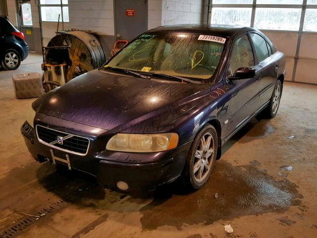 YV1RH592452456235 - 2005 VOLVO S60 2.5T BLUE photo 2