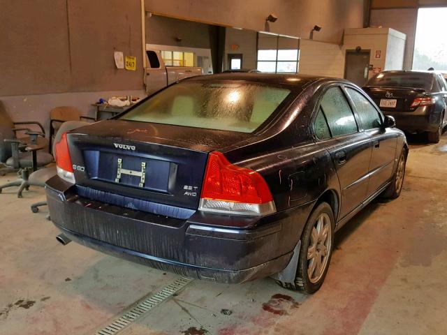 YV1RH592452456235 - 2005 VOLVO S60 2.5T BLUE photo 4