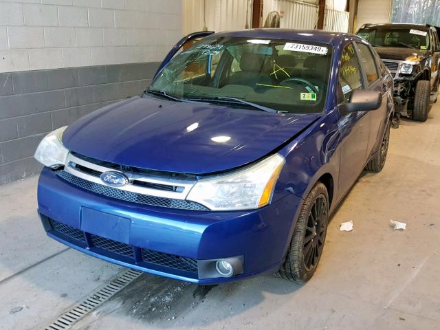 1FAHP36N89W224488 - 2009 FORD FOCUS SES BLUE photo 2