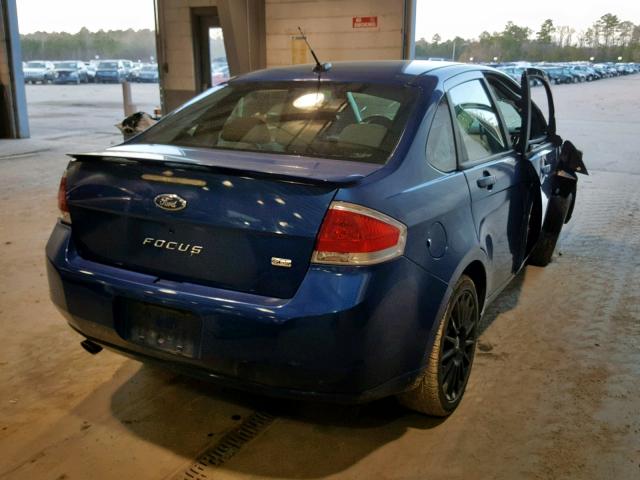 1FAHP36N89W224488 - 2009 FORD FOCUS SES BLUE photo 4