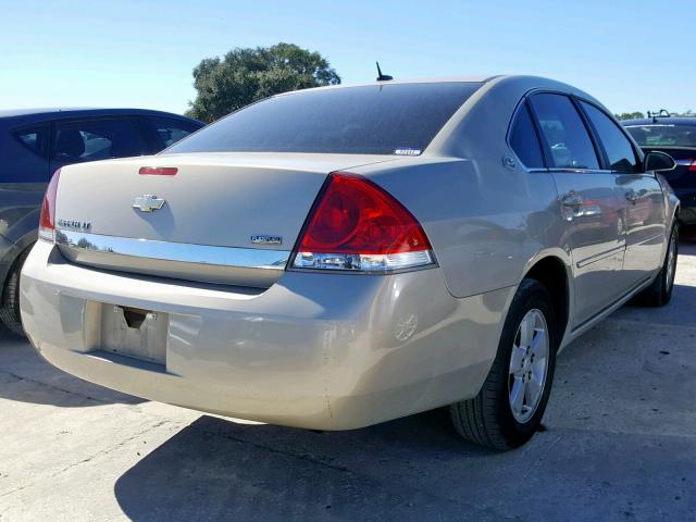 2G1WT58K681371113 - 2008 CHEVROLET IMPALA LT ოქროსფერი ფოტო 4