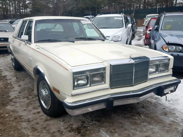 1C3BF66P2HW100337 - 1987 CHRYSLER FIFTH AVEN WHITE photo 1