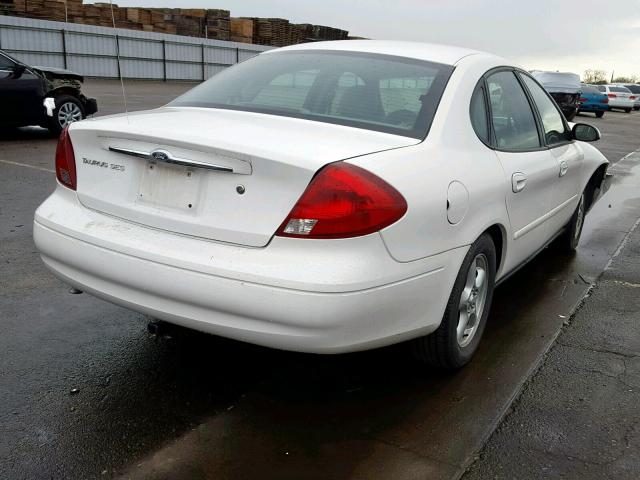 1FAFP55U62A140474 - 2002 FORD TAURUS SES WHITE photo 4