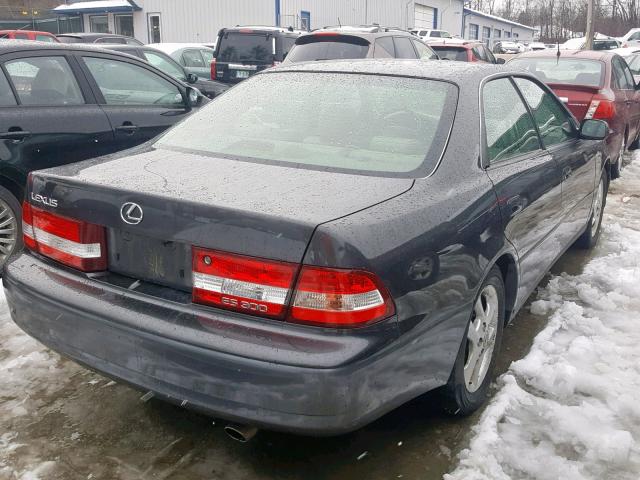 JT8BF28G410302833 - 2001 LEXUS ES 300 GRAY photo 4