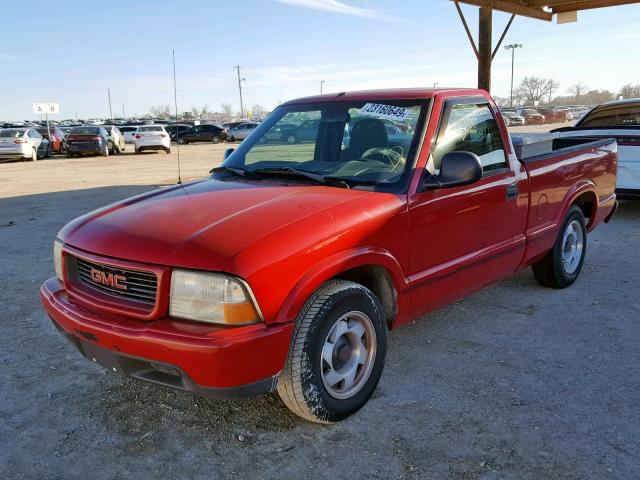 1GTCS1445WK515941 - 1998 GMC SONOMA RED photo 2