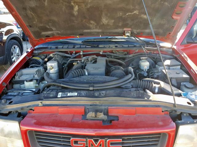 1GTCS1445WK515941 - 1998 GMC SONOMA RED photo 7