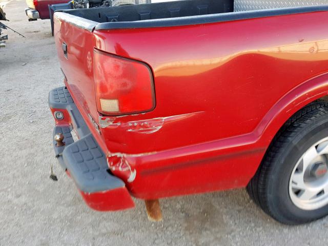 1GTCS1445WK515941 - 1998 GMC SONOMA RED photo 9