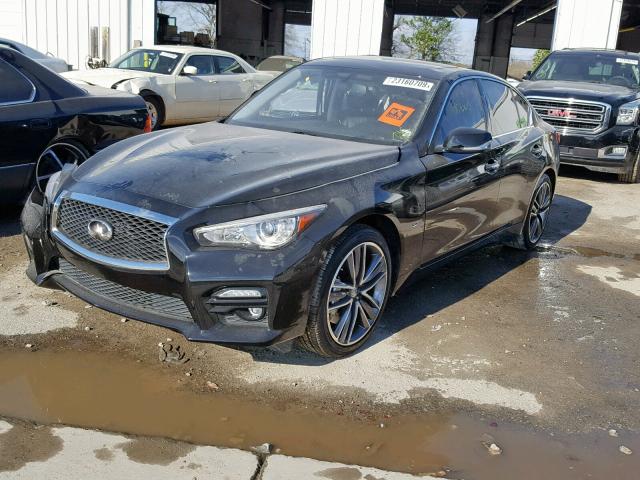 JN1BV7AR8EM690227 - 2014 INFINITI Q50 BASE BLACK photo 2