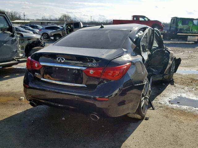 JN1BV7AR8EM690227 - 2014 INFINITI Q50 BASE BLACK photo 4