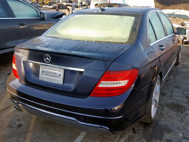 WDDGF4HBXDR255580 - 2013 MERCEDES-BENZ C 250 BLUE photo 4