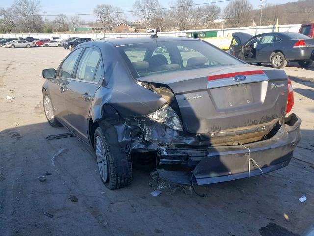 3FADP0L36AR106365 - 2010 FORD FUSION HYB CHARCOAL photo 3