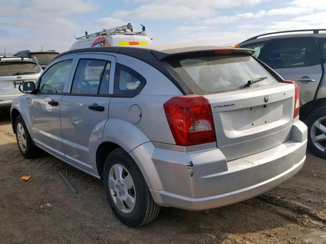 1B3HB28B17D188353 - 2007 DODGE CALIBER SILVER photo 3