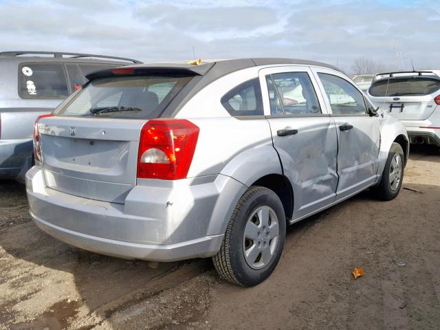 1B3HB28B17D188353 - 2007 DODGE CALIBER SILVER photo 4