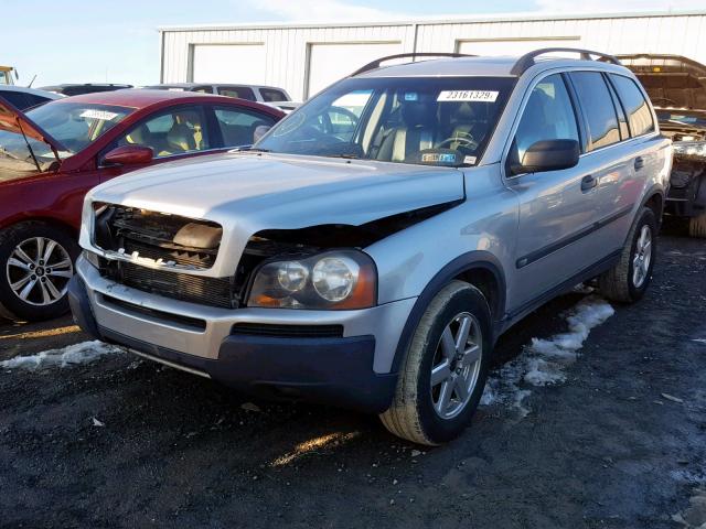 YV1CZ59H741039834 - 2004 VOLVO XC90 SILVER photo 2