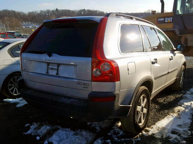 YV1CZ59H741039834 - 2004 VOLVO XC90 SILVER photo 4