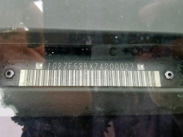 1G2ZF58BX74200027 - 2007 PONTIAC G6 VALUE L 石墨色 照片 10