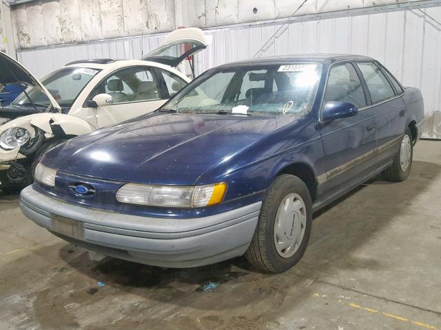 1FACP52U2NG103494 - 1992 FORD TAURUS GL BLUE photo 2