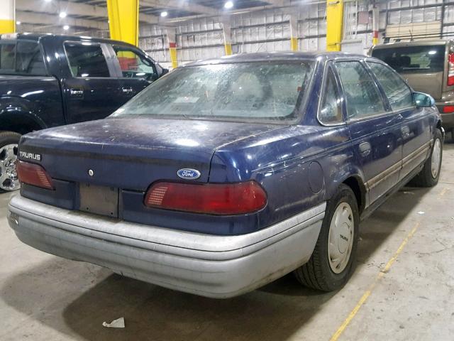 1FACP52U2NG103494 - 1992 FORD TAURUS GL BLUE photo 4