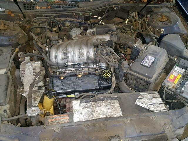 1FACP52U2NG103494 - 1992 FORD TAURUS GL BLUE photo 7