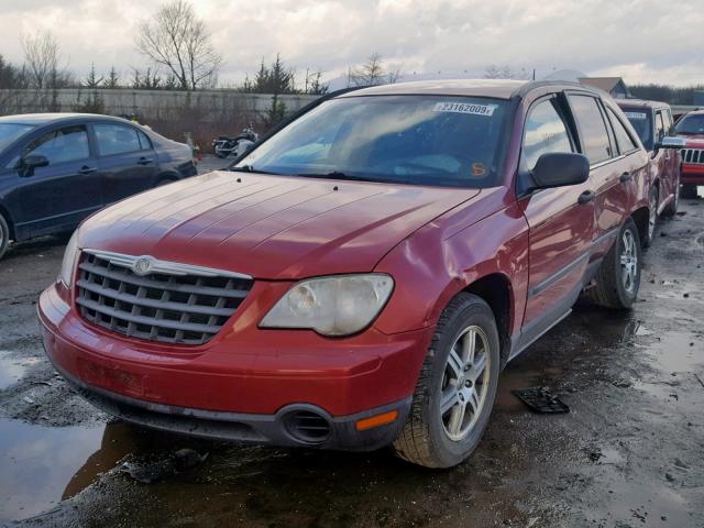 2A8GM48L87R145837 - 2007 CHRYSLER PACIFICA RED photo 2