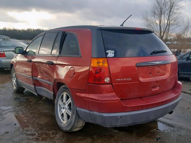 2A8GM48L87R145837 - 2007 CHRYSLER PACIFICA RED photo 3