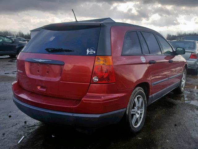 2A8GM48L87R145837 - 2007 CHRYSLER PACIFICA RED photo 4