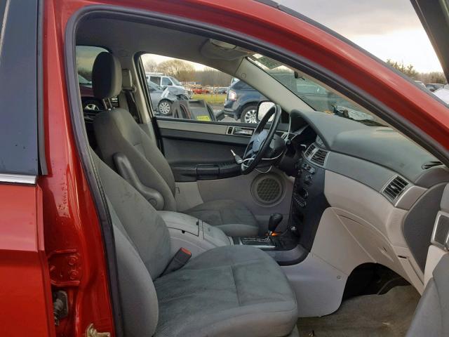 2A8GM48L87R145837 - 2007 CHRYSLER PACIFICA RED photo 5