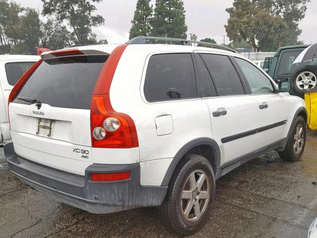 YV1CZ59H841058165 - 2004 VOLVO XC90 WHITE photo 4