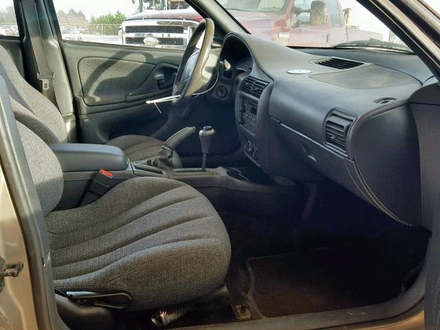 1G1JC524617205896 - 2001 CHEVROLET CAVALIER B GOLD photo 5