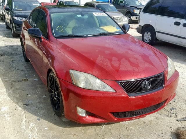 JTHBE262562005186 - 2006 LEXUS IS 350 MAROON photo 1