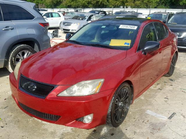 JTHBE262562005186 - 2006 LEXUS IS 350 MAROON photo 2