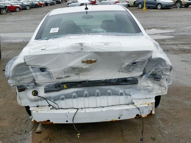 1G1ZG57B594221857 - 2009 CHEVROLET MALIBU LS თეთრი ფოტო 9