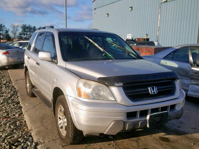 2HKYF18523H534681 - 2003 HONDA PILOT EXL SILVER photo 1