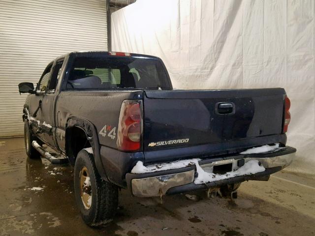 1GCHK29U16E169986 - 2006 CHEVROLET SILVERADO BLACK photo 3