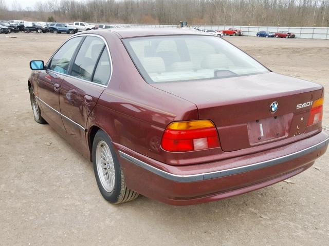 WBADN6345YGM68567 - 2000 BMW 540 I AUTO BURGUNDY photo 3