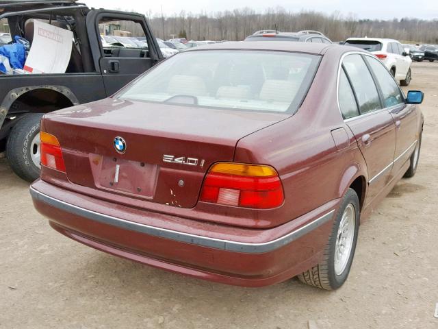 WBADN6345YGM68567 - 2000 BMW 540 I AUTO BURGUNDY photo 4