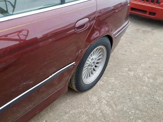 WBADN6345YGM68567 - 2000 BMW 540 I AUTO BURGUNDY photo 9