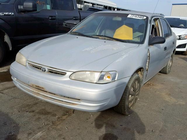 1NXBR12E1YZ370676 - 2000 TOYOTA COROLLA VE SILVER photo 2