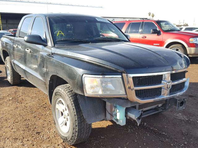 1D7HE38K68S626105 - 2008 DODGE DAKOTA SXT BLACK photo 1