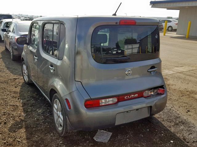 JN8AZ2KR3BT203018 - 2011 NISSAN CUBE BASE GRAY photo 3