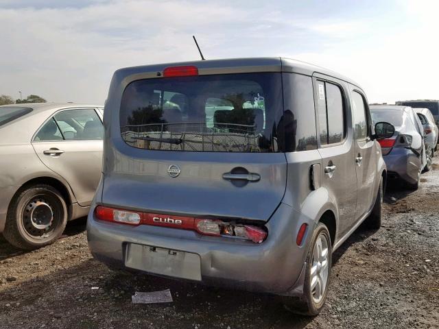 JN8AZ2KR3BT203018 - 2011 NISSAN CUBE BASE GRAY photo 4