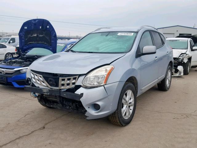 JN8AS5MT4CW263601 - 2012 NISSAN ROGUE S BLUE photo 2