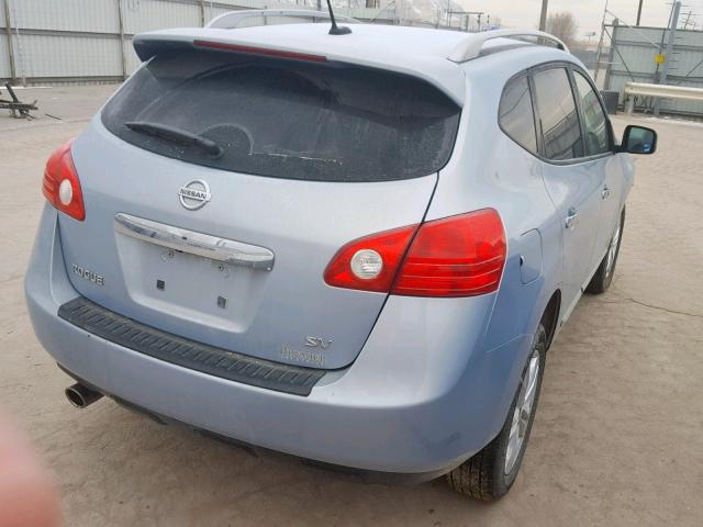 JN8AS5MT4CW263601 - 2012 NISSAN ROGUE S BLUE photo 4
