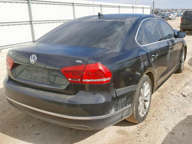 1VWCP7A3XDC101770 - 2013 VOLKSWAGEN PASSAT SEL BLACK photo 4