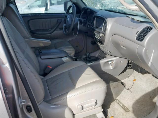 5TDBT48A04S230810 - 2004 TOYOTA SEQUOIA LI GRAY photo 5