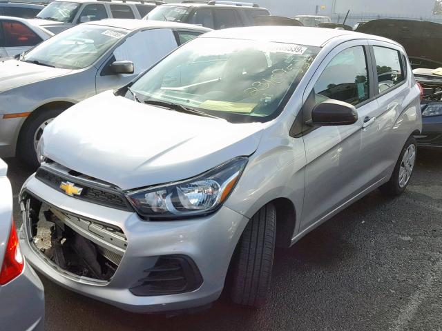 KL8CB6SA2HC830045 - 2017 CHEVROLET SPARK LS SILVER photo 2