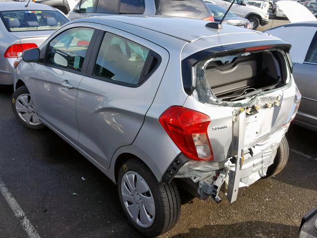 KL8CB6SA2HC830045 - 2017 CHEVROLET SPARK LS SILVER photo 3