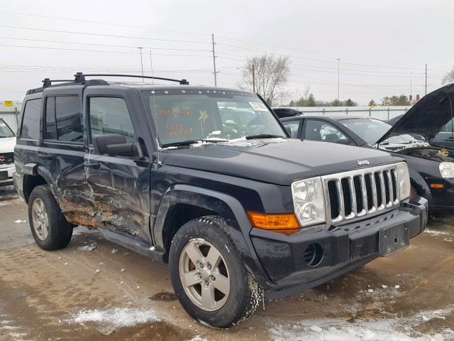 1J8HG48K07C690765 - 2007 JEEP COMMANDER BLACK photo 1